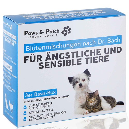 Katzen 50 BLÜTENMISCHUNG 3er BASIS-BOX für ÄNGSTLICHE & SENSIBLE TIERE