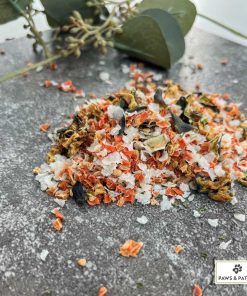 Alternative view of GARTEN MENÜ Nr. 1 - Reis, Karotte, Zucchini, Apfel, Blütenpollen, Petersilie