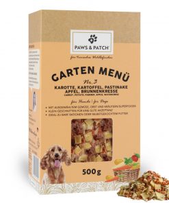 GARTEN MENÜ Nr. 3 - Karotte, Kartoffel, Pastinake, Apfel, Brunnenkresse