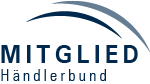 Logo Händlerbund Schrift Mitglied im Händlerbund